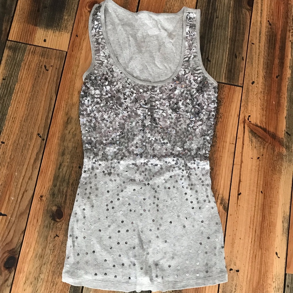 Sequin tank top